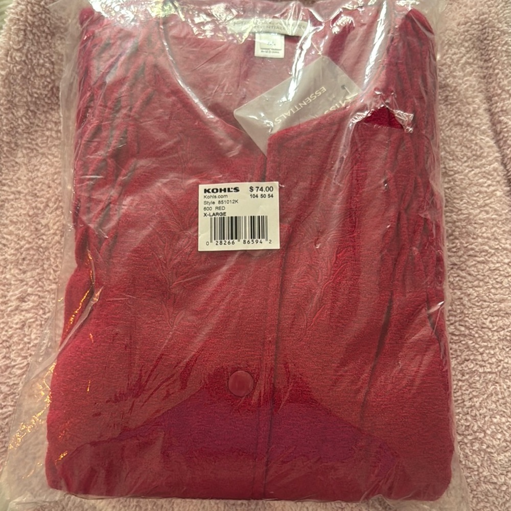 Kohl's Vibrant Red Night Gown